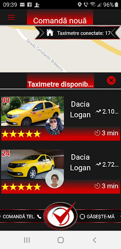 Android application Daniel Taxi Tulcea screenshort