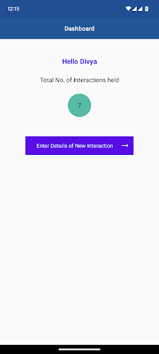 BIS Quality Connect App Screen 2