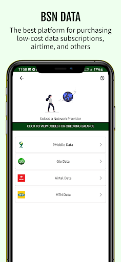 BSN DATA Screen 3