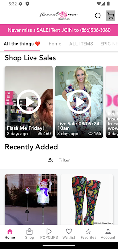 Screenshot of Flannel Rose Boutique