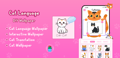 Cat Language DIY Wallpaper