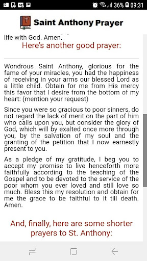 Saint Anthony Prayer Screen 3