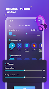 Screenshot 4 Voice Changer-MagicMic android