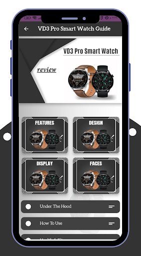 VD3 Pro Smart Watch Guide