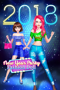 New Year Evening Party 2021 Fashion Doll Salon  APK screenshots 11