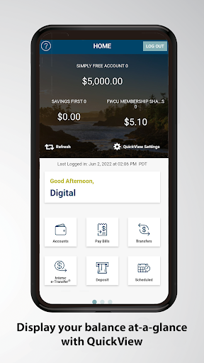 Android application Island Savings Mobile Banking screenshort