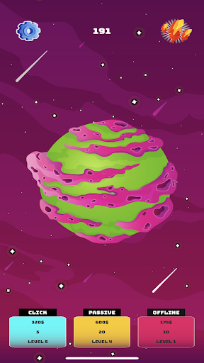 Android application Astro Clicker screenshort