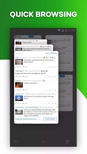 Android application Yeti Browser screenshort