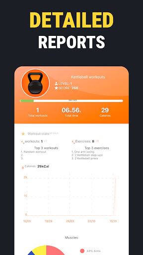 Screenshot of Kettlebell workouts for home