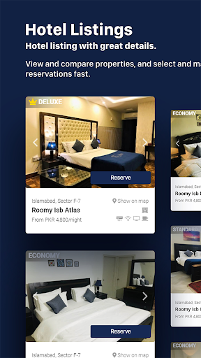 Roomy.pk Hotels Screen 3