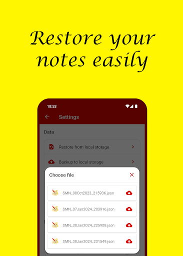 Screenshot of Smiley Notes - Day2Day notes
