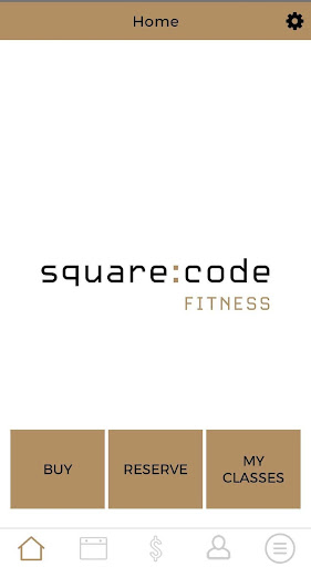 Android application square code fitness screenshort