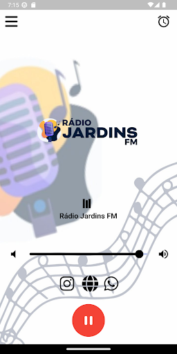 Android application Rádio Jardins FM screenshort