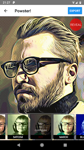 Android application Powster - cartoon photo effect screenshort
