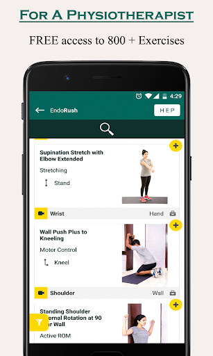EndoRush - Exercise App for Physios and clients