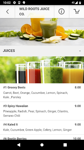 Wild Roots Juice Co Screen 3
