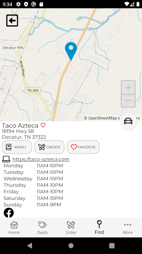 Android application Taco Azteca screenshort