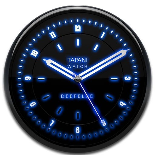 DEEP BLUE Designer Clock Widge
