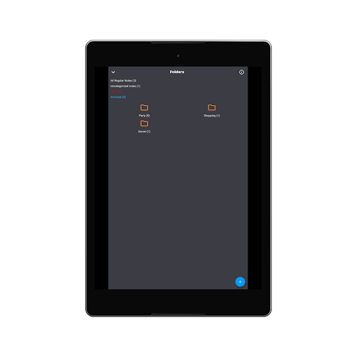 Screenshot of Dark Note - Notes + Grocery