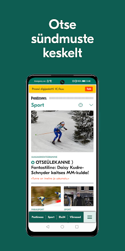 Android application Postimees Sport screenshort