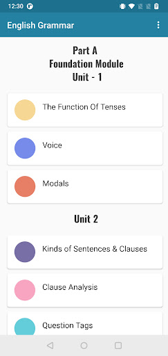 English Grammar for job exam Screen 2