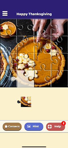 Happy Thanksgiving Puzzle Screen 2