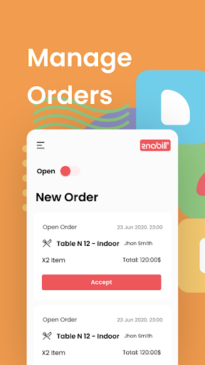 Android application enabill pos screenshort