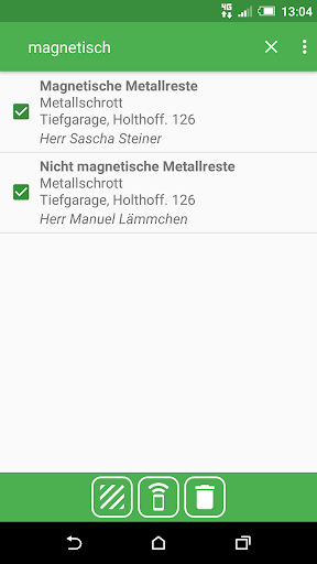 Android application ZEDAL Abfallmeldung screenshort