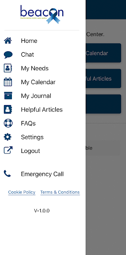 Android application Herts Beacon Assist screenshort