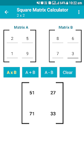 Square Matrix Calculator