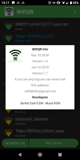WifiQR Screen 2