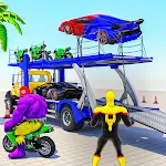 Cover Image of Herunterladen Superhero Transport Truck Game  APK