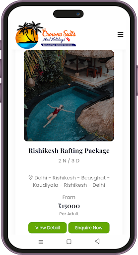 CROWNE SUITS HOLIDAYS PVT LTD Screen 2