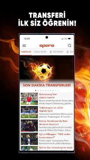 Sporx - Spor Haber, Canlı Skor Screen 2