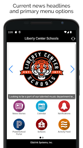 Android application Liberty Center Schools screenshort