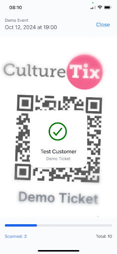 Android application CultureTix screenshort
