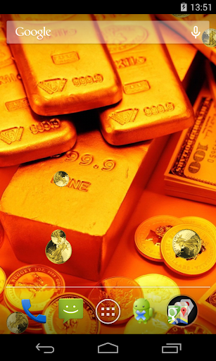 Gold Live Wallpaper Screen 3