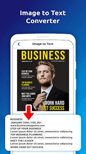 Image to Text Converter Scan Screen 2