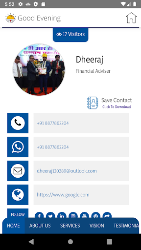 Android application Dheeraj Kumar screenshort