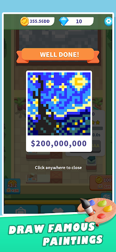 Idle Art Tycoon:Pixel Art Game - Screenshot 2