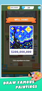 Idle Art Tycoon:Pixel Art Game