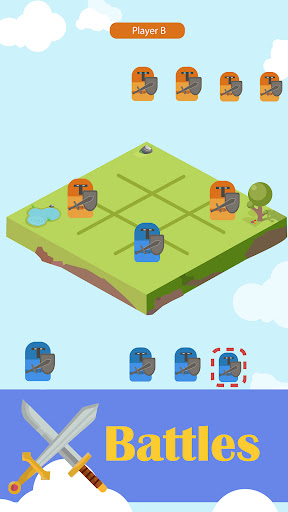 Android application Tic Tac Toe 2 player puzzle screenshort