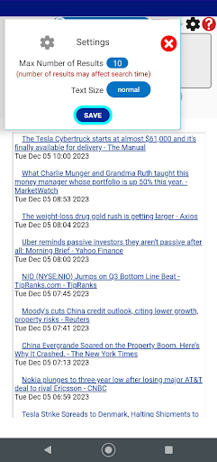 Android application UpToDate screenshort