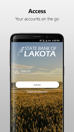 Android application State Bank of Lakota Mobile screenshort
