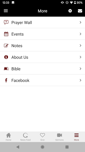 TDWC Church App Screen 3
