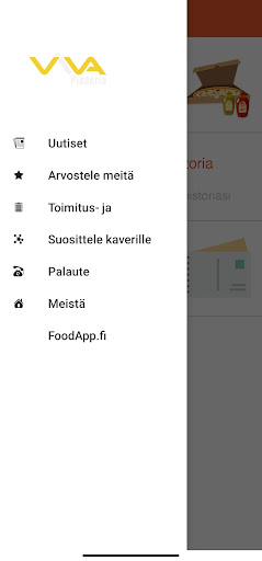 Android application Viva Pizzeria screenshort