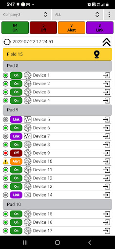 Android application WellMonitor screenshort