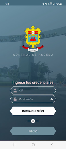 Android application Control Acceso screenshort