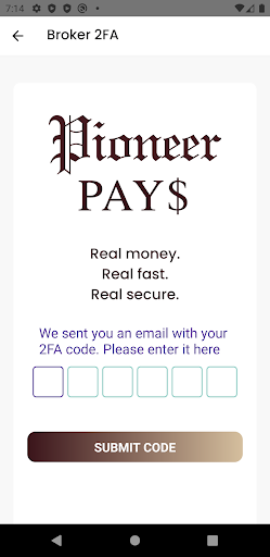 Pioneer Pay Screen 2