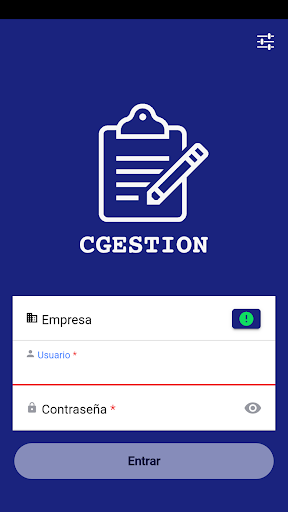 Android application GPI Cgestion screenshort